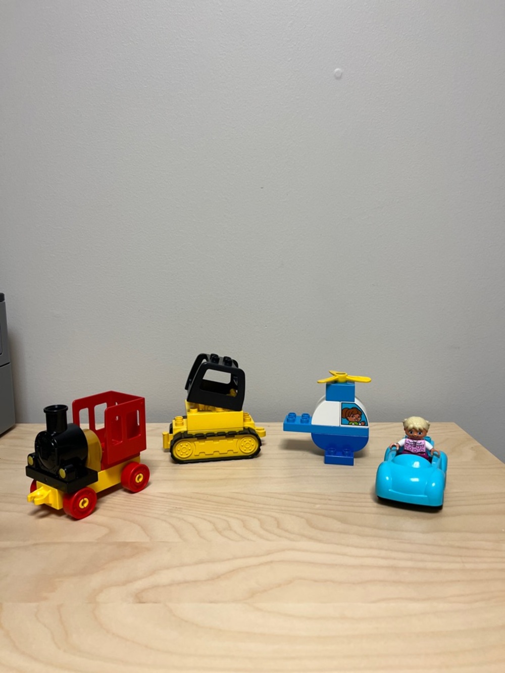LEGO DUPLO Vehicle Set – Train, Car, Helicopter, Construction - Toddler Toys